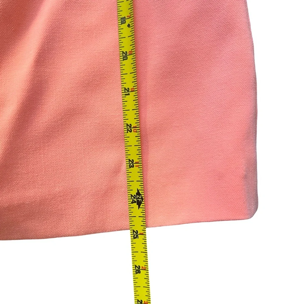 French Connection Coral Orange Sheath Mini Dress Halter Neck Large